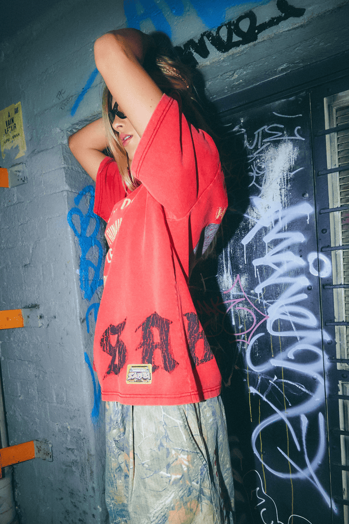 THE VINYL SHOP TEE - RED