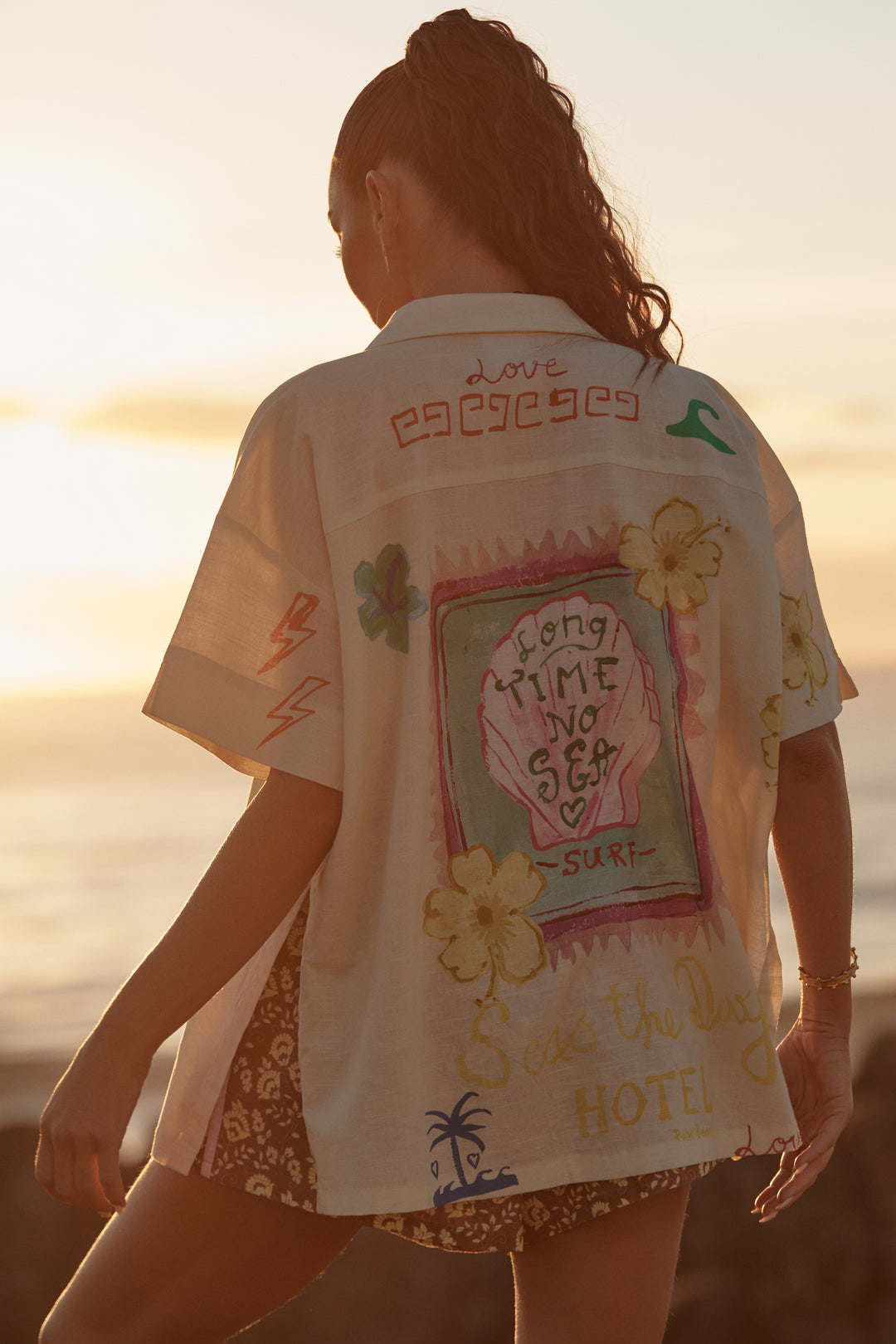 THE PATRON SHIRT - SEAS THE DAY - CREAM