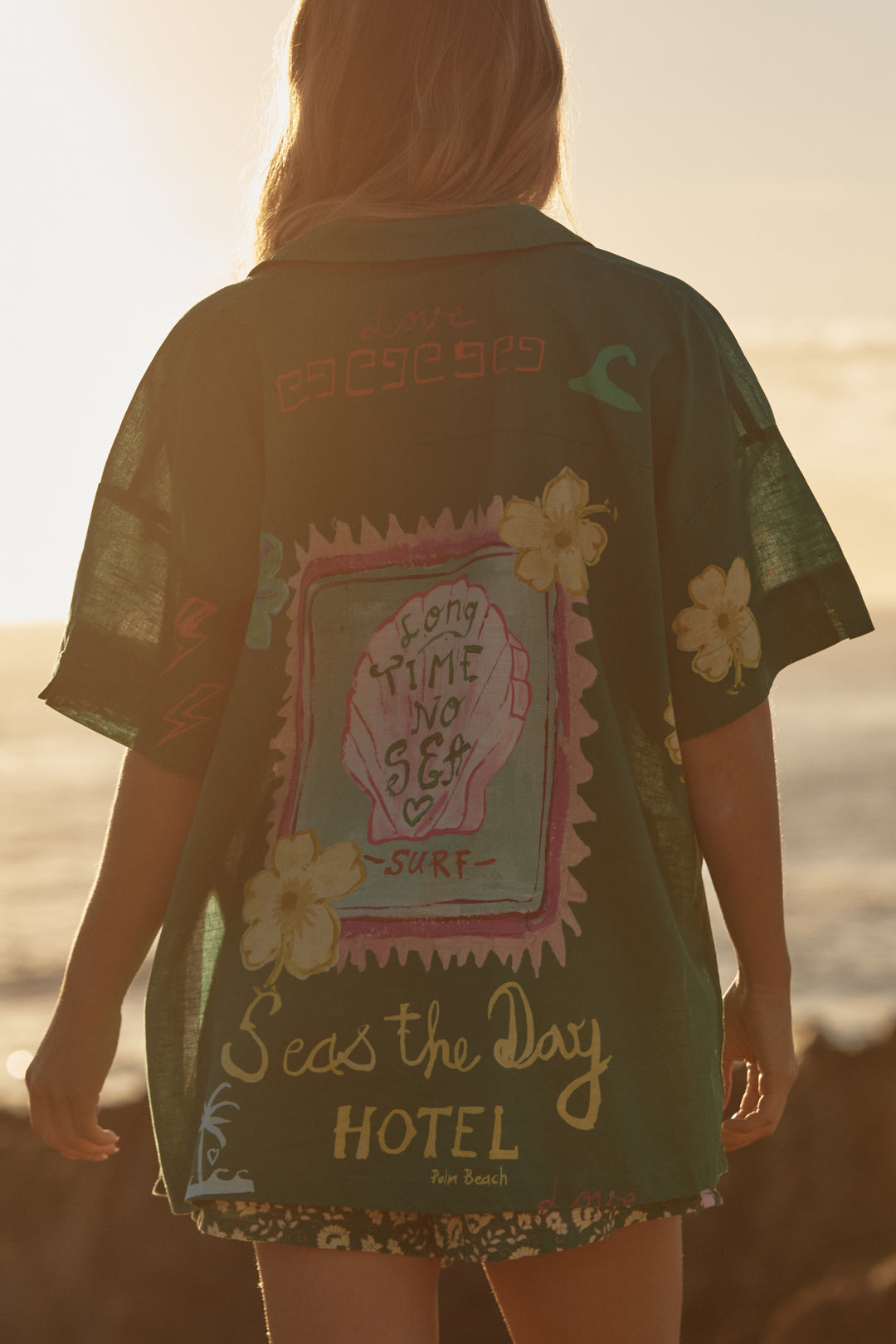 THE PATRON SHIRT - SEAS THE DAY - GREEN