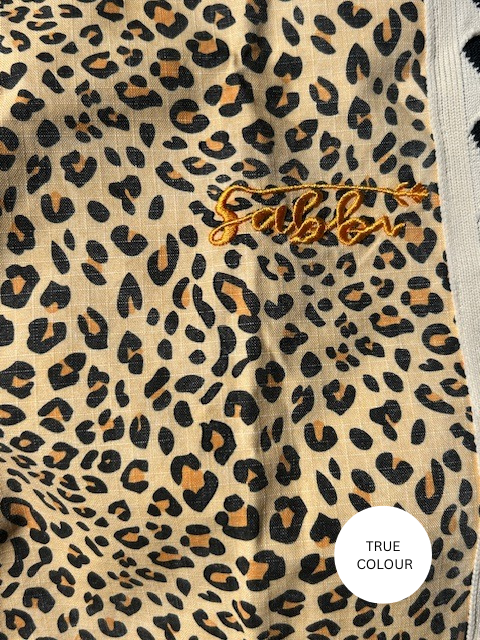HEART BREAKER JORTS - LEOPARD PRINT