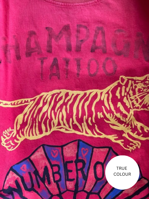 CHAMPANGE TATTOO TEE - RED