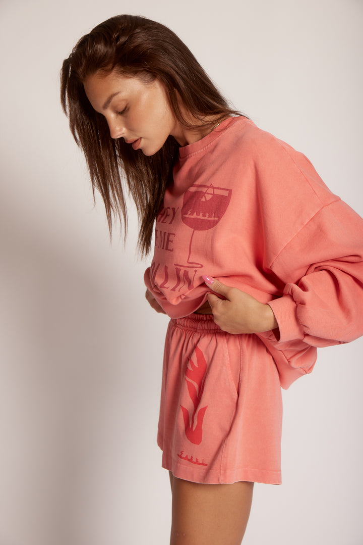 THE APEROLLIN CHIDO SHORTS - PINK MELON
