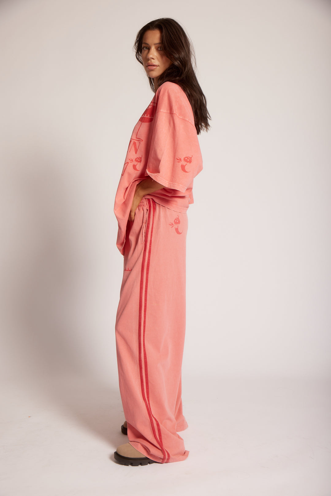 THE APEROLLIN CHIDO PANT - PINK MELON