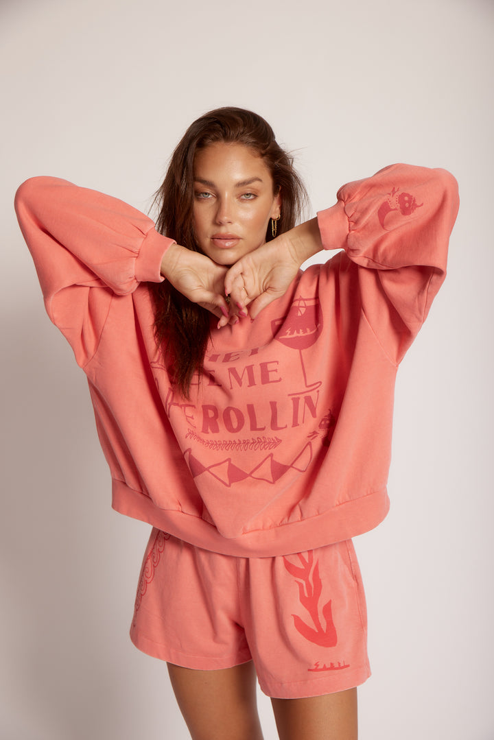THE CALI JUMPER - APEROLLIN - PINK MELON