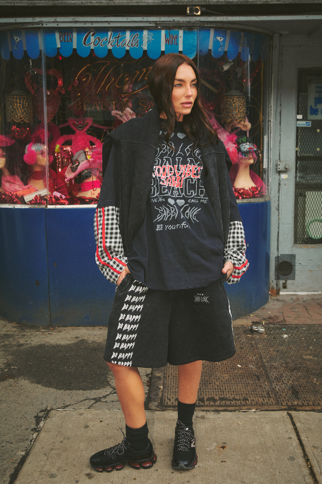 THE BE HAPPY GINGHAM SHORTS