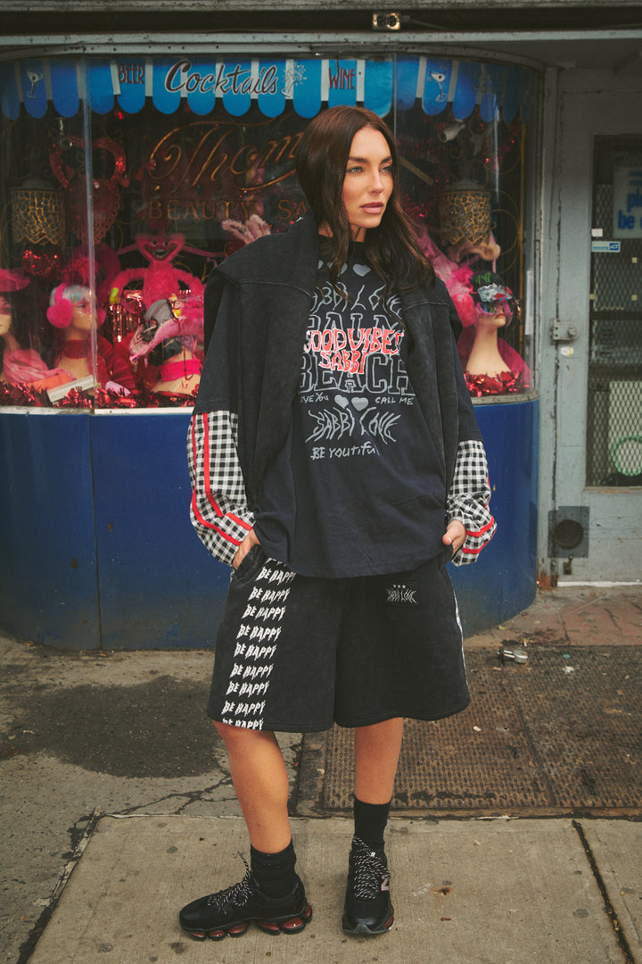 THE BE HAPPY GINGHAM SHORTS