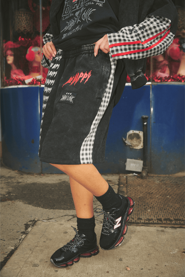 THE BE HAPPY GINGHAM SHORTS