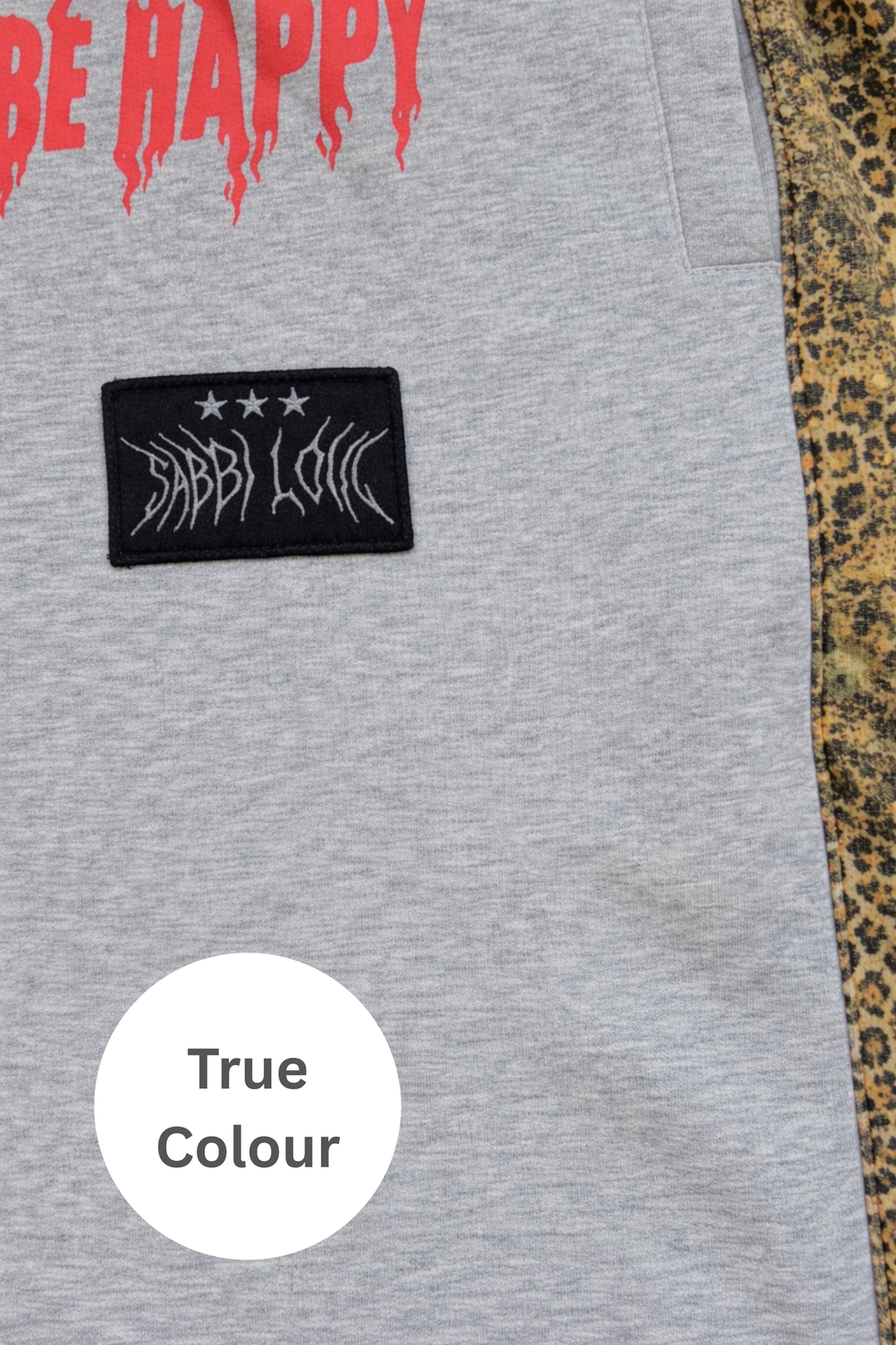 BE HAPPY WIDE LEG SWEAT PANTS - LEOPARD