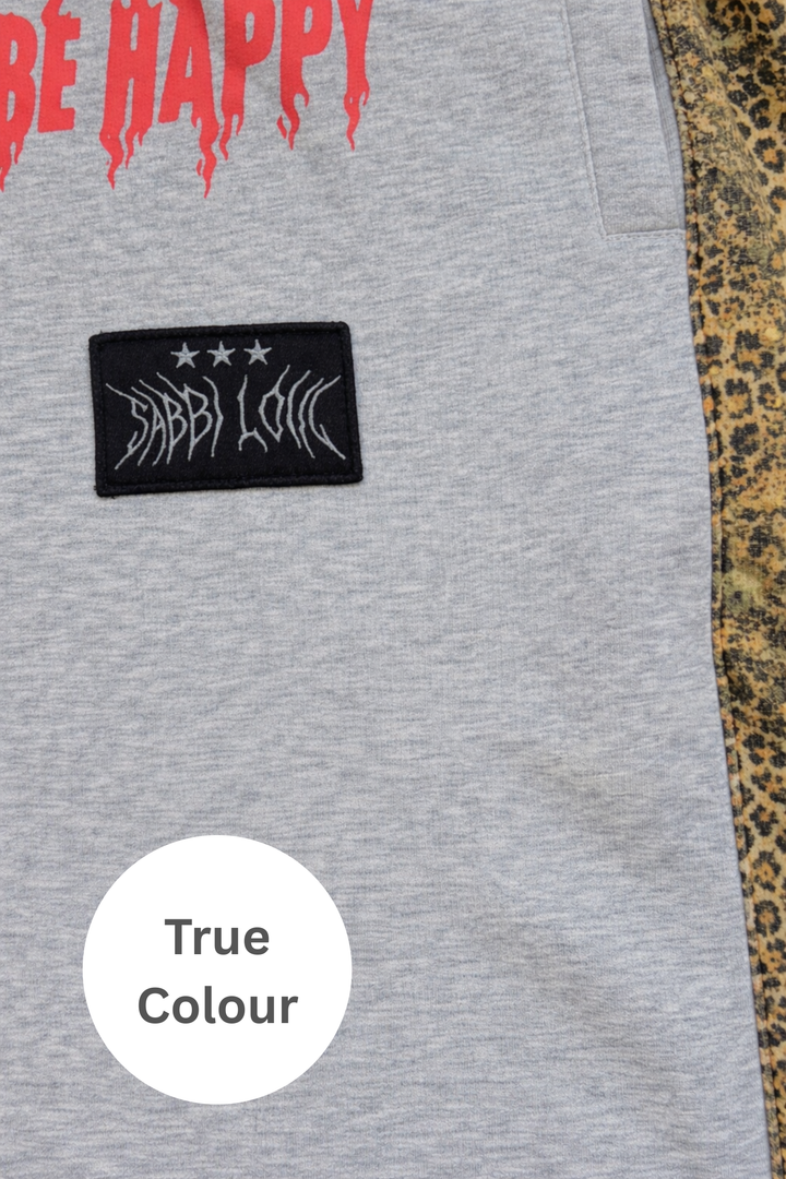 BE HAPPY WIDE LEG SWEAT PANTS - LEOPARD