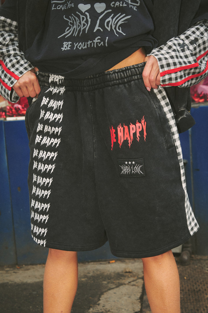 THE BE HAPPY GINGHAM SHORTS