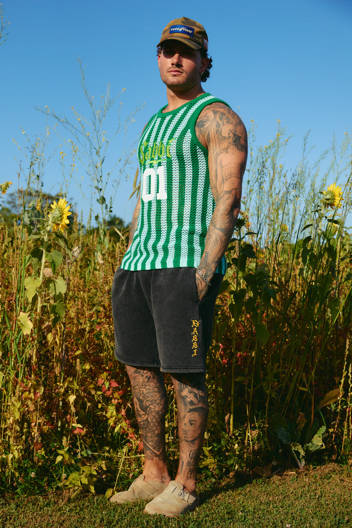 THE BE HAPPY SHORTS - BLACK