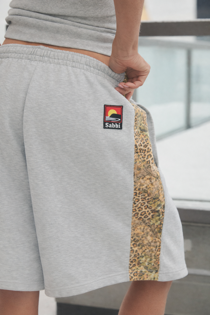 THE BE HAPPY LEOPARD SHORTS