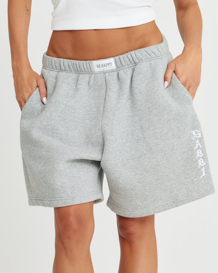 THE BE HAPPY SHORTS - GREY