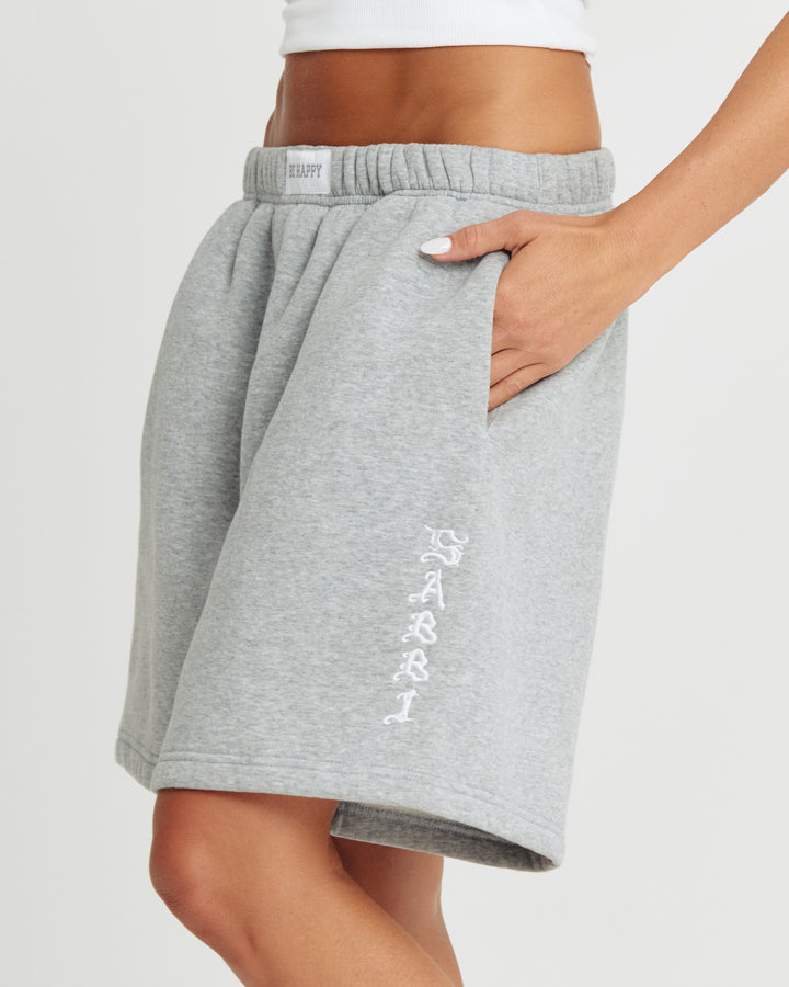 THE BE HAPPY SHORTS - GREY