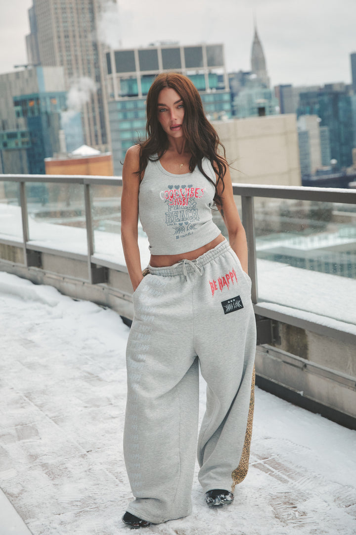 THE BE HAPPY TANK - GREY