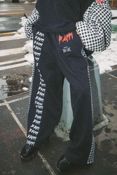 Sabbi | The Be Happy Wide Leg Sweat Pants – Gingham – SABBI