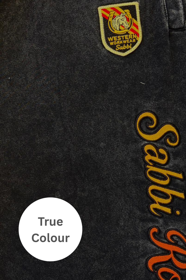 THE BE-YOUTIFUL WIDE LEG SWEAT PANTS - BLACK