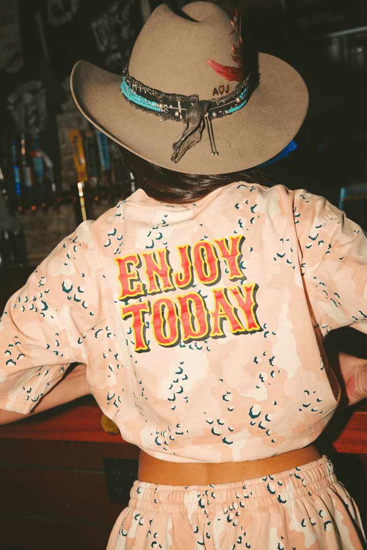 THE BE-YOUTIFUL RANCH TEE - PINK CAMO