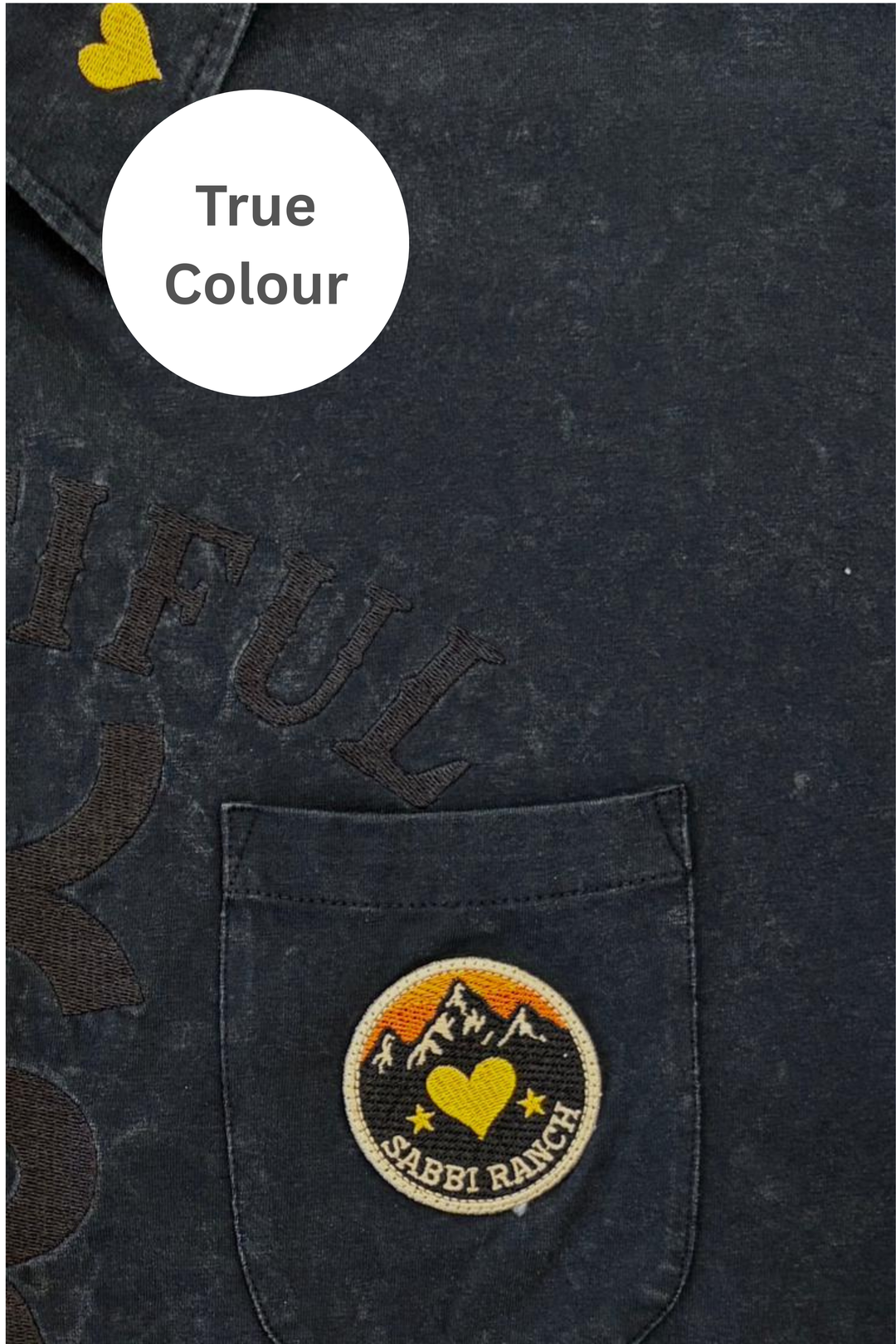 THE BE-YOUTIFUL RANCH SHIRT - BLACK