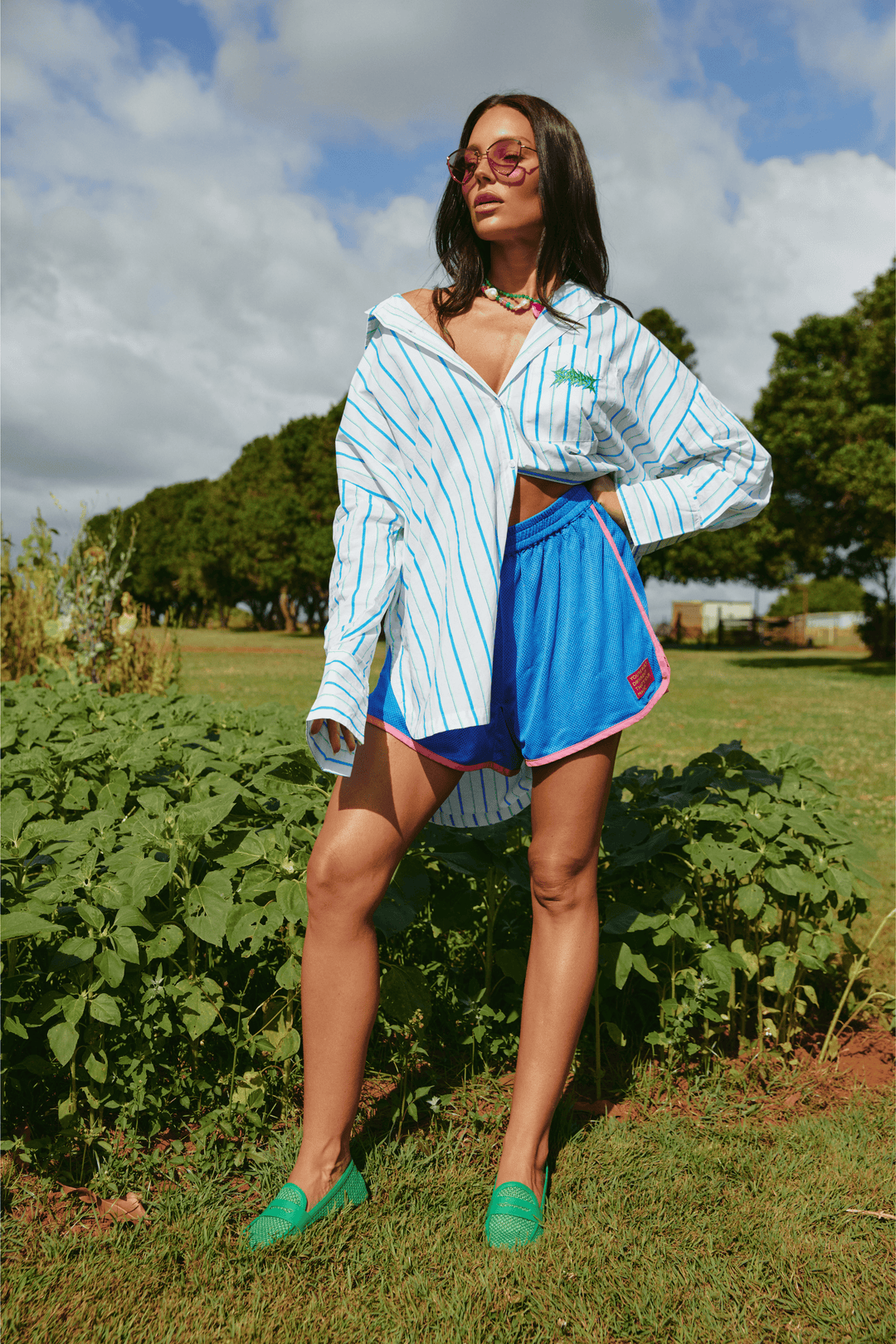 THE MESH BOXER SHORTS - BLUE