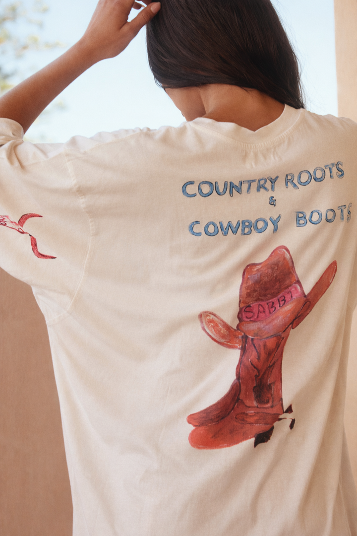 THE VERY OVERSIZED BRUMBY TEE - CREAM