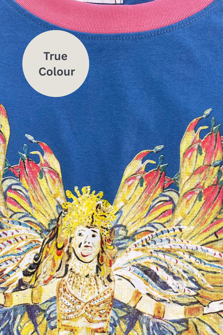 THE VERY OVERSIZED CARNIVALE TEE - BLUE