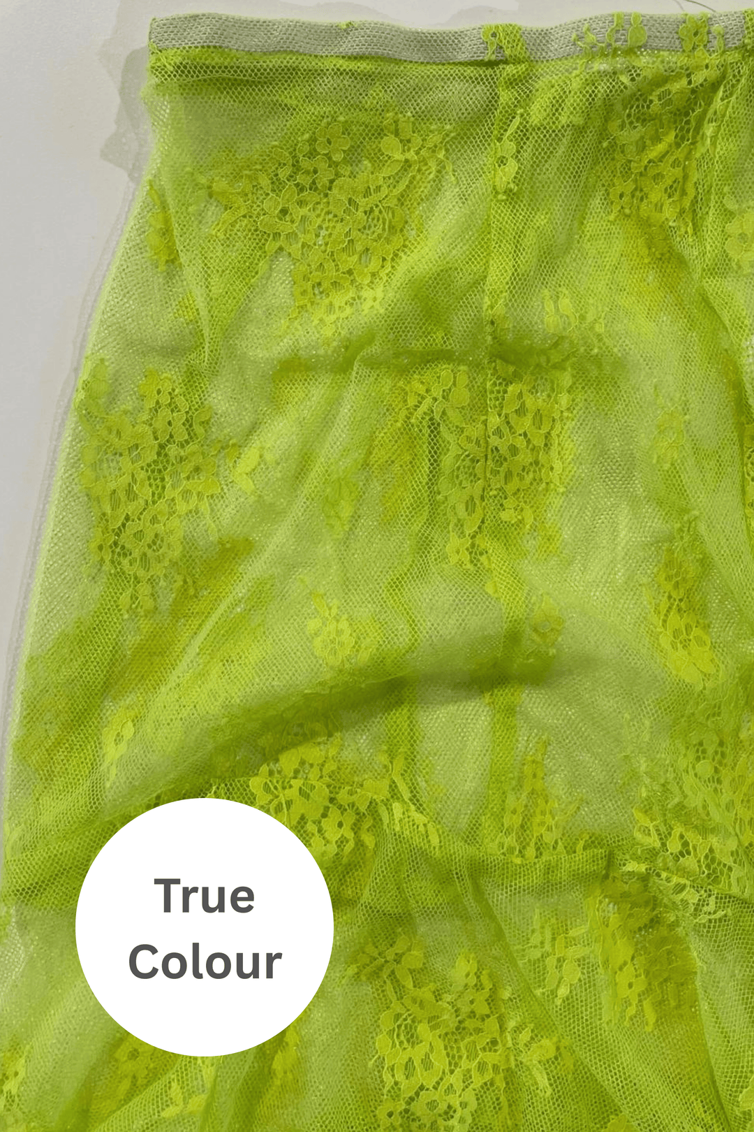 THE LACE MAXI SKIRT - CHARTREUSE
