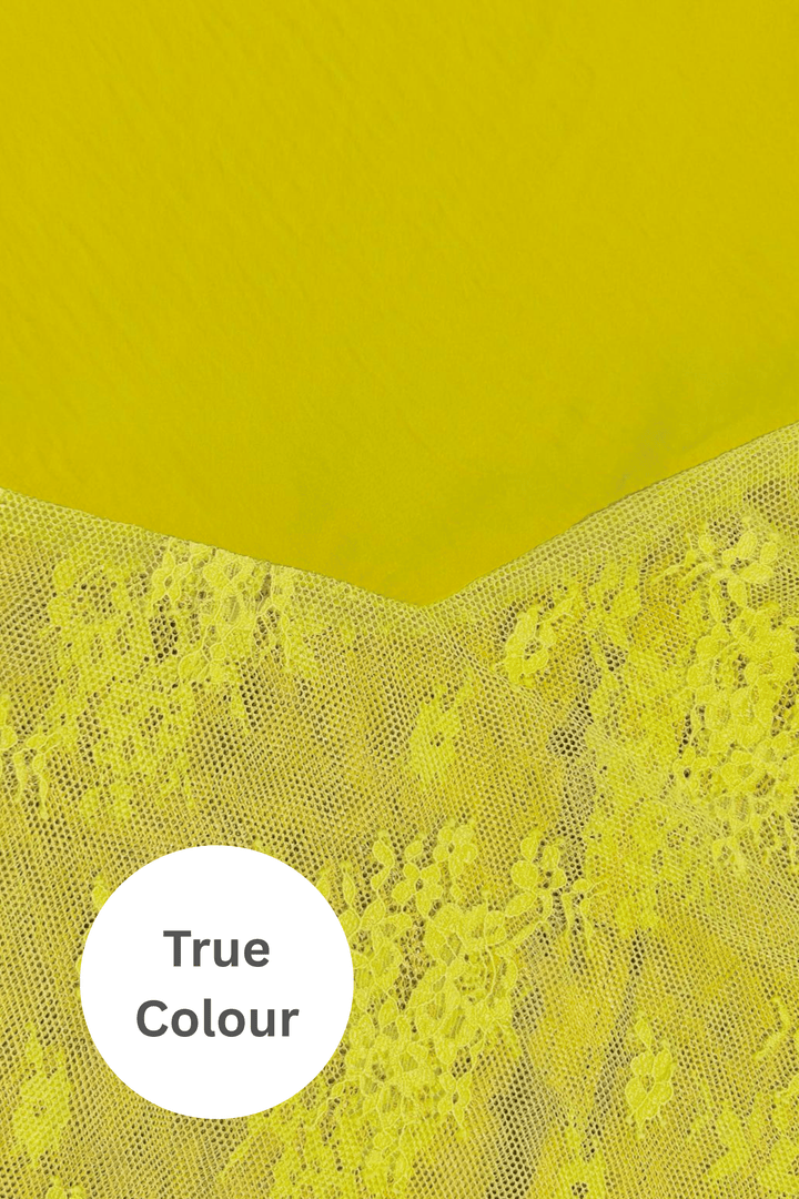 THE LACE MAXI DRESS - CHARTREUSE