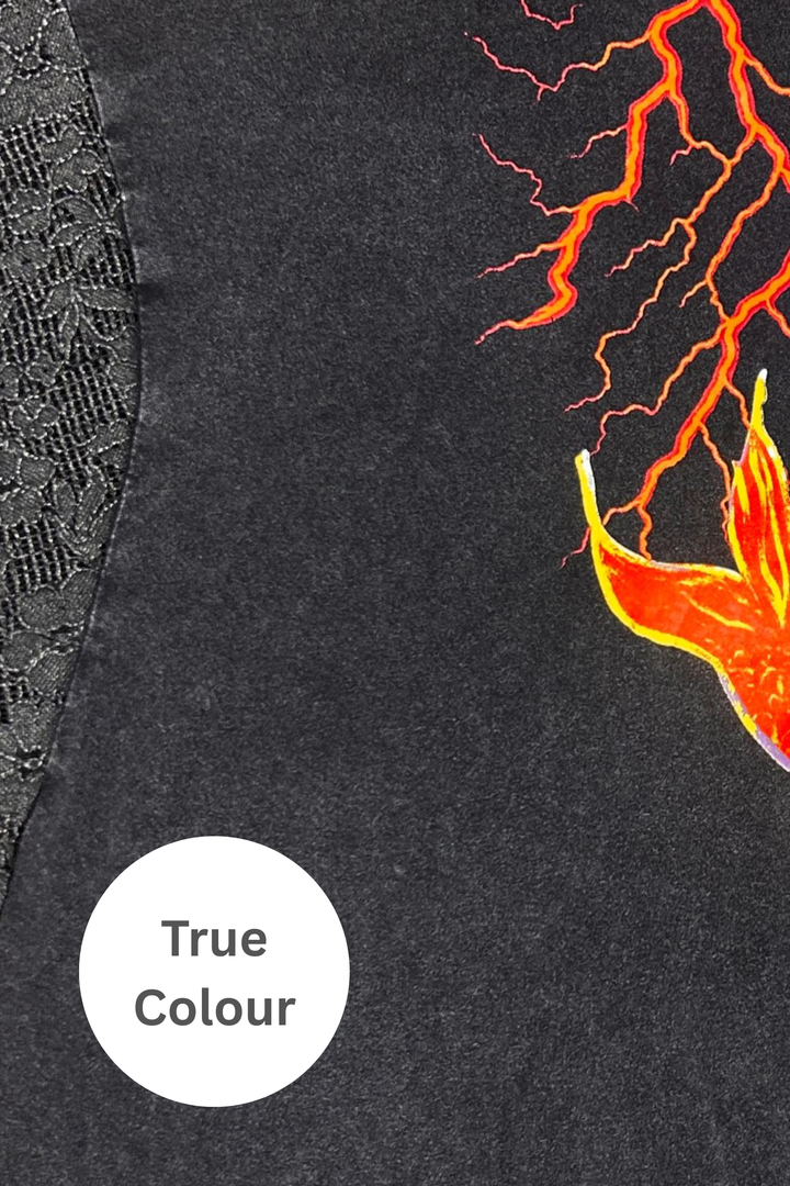 THE CHASE YOUR DREAMS LACE TEE - BLACK