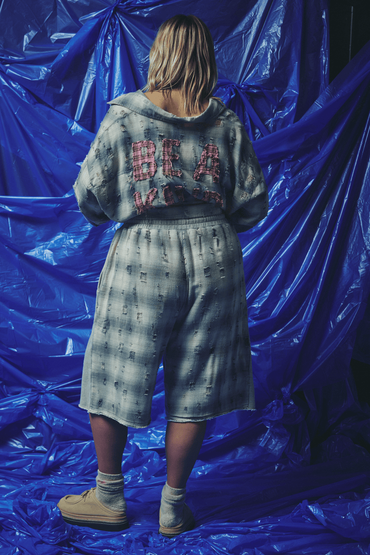 CHECK MATE SHORTS - BLUE
