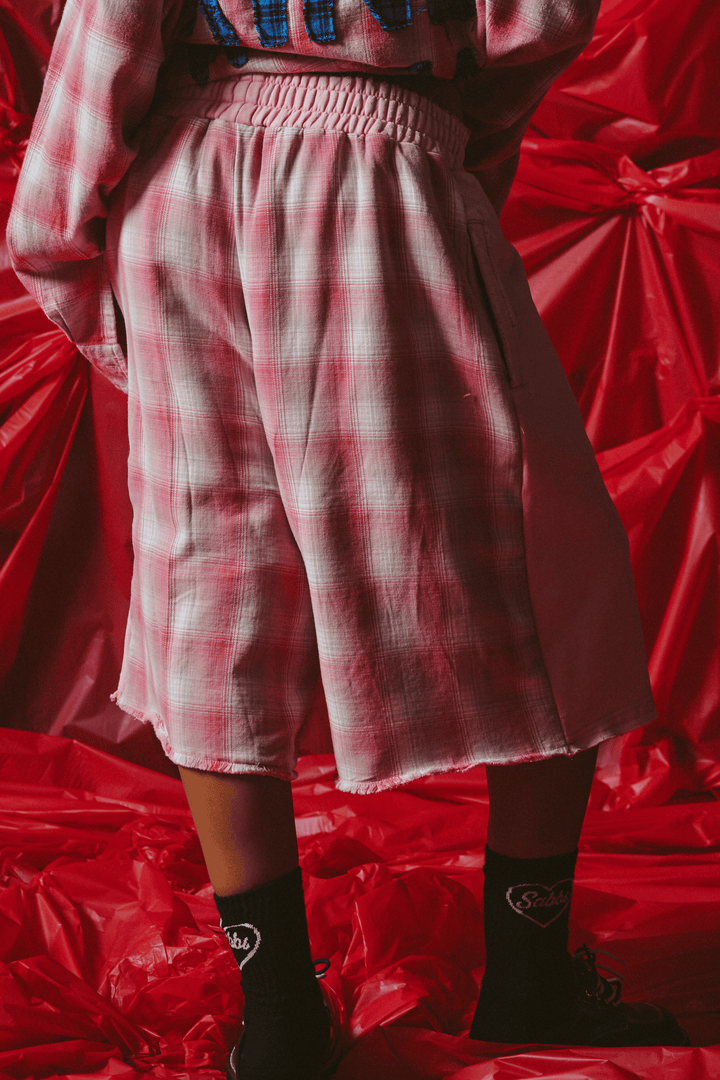 CHECK MATE SHORTS - PINK