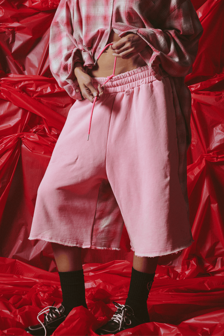 CHECK MATE SHORTS - PINK