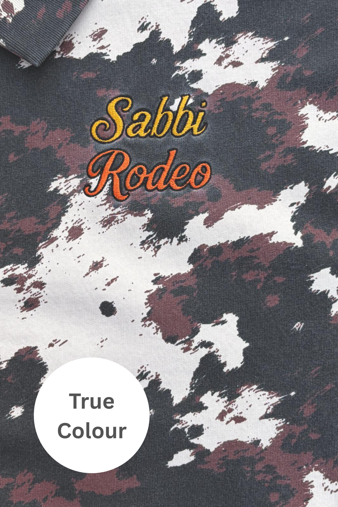 THE COW PRINT COLLARED SWEATER