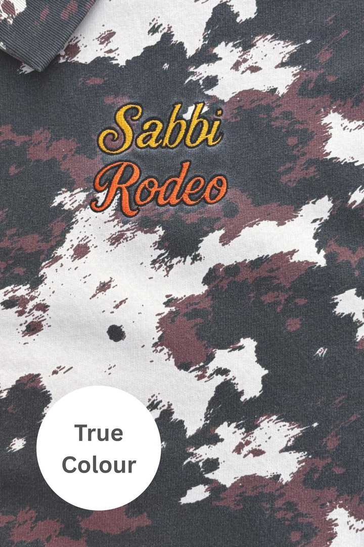 THE COW PRINT COLLARED SWEATER