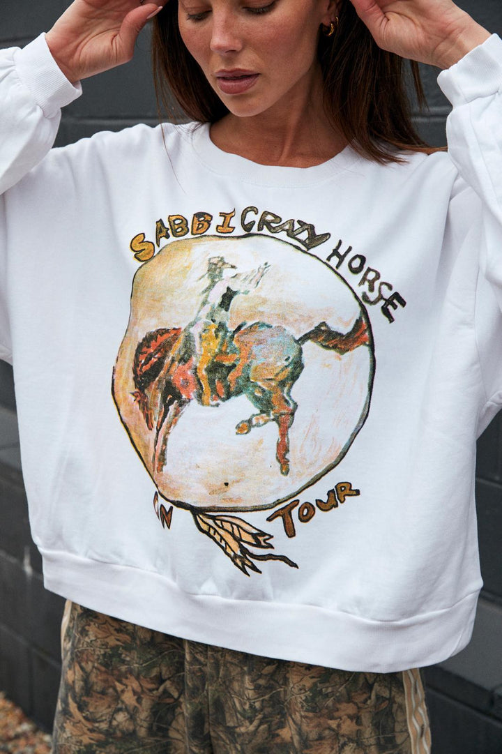 THE CALI JUMPER - CRAZY HORSE - WHITE