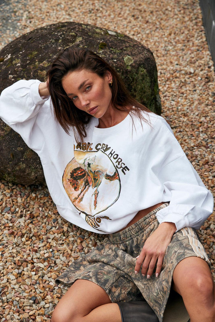 THE CALI JUMPER - CRAZY HORSE - WHITE