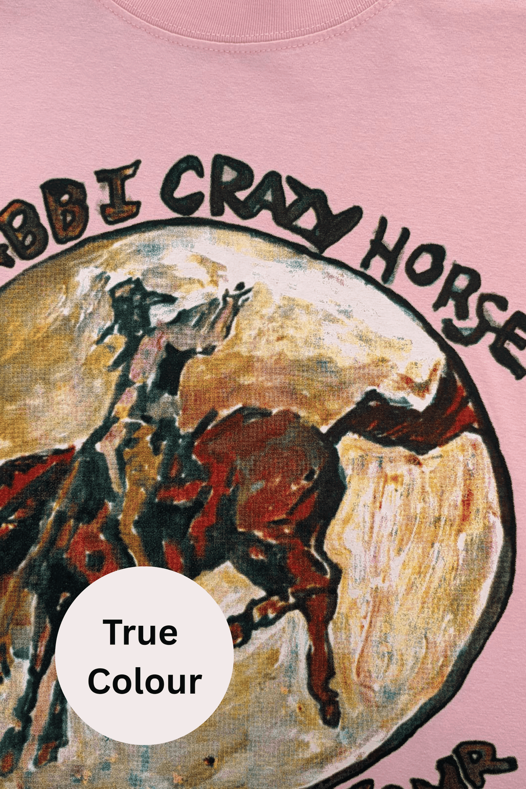 THE VERY OVERSIZED CRAZY HORSE TEE - PINK