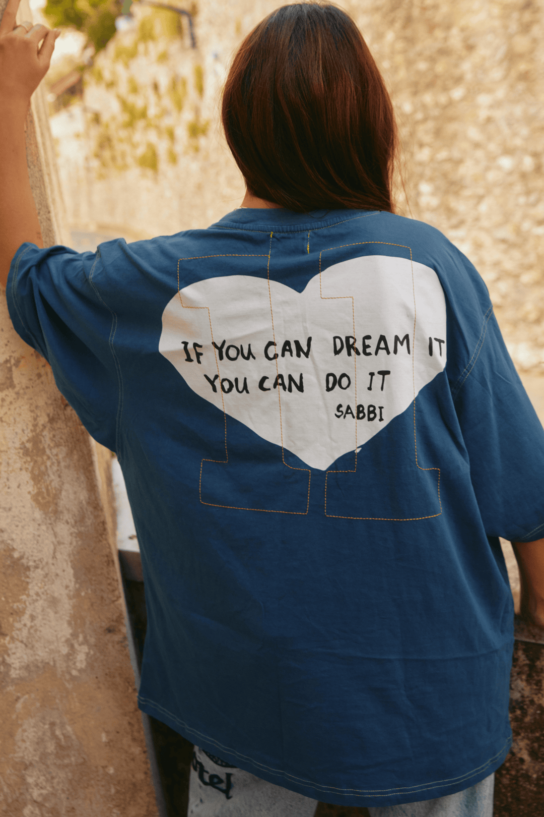 THE VERY OVERSIZED DON'T SELL YOURSELF TEE - NAVY