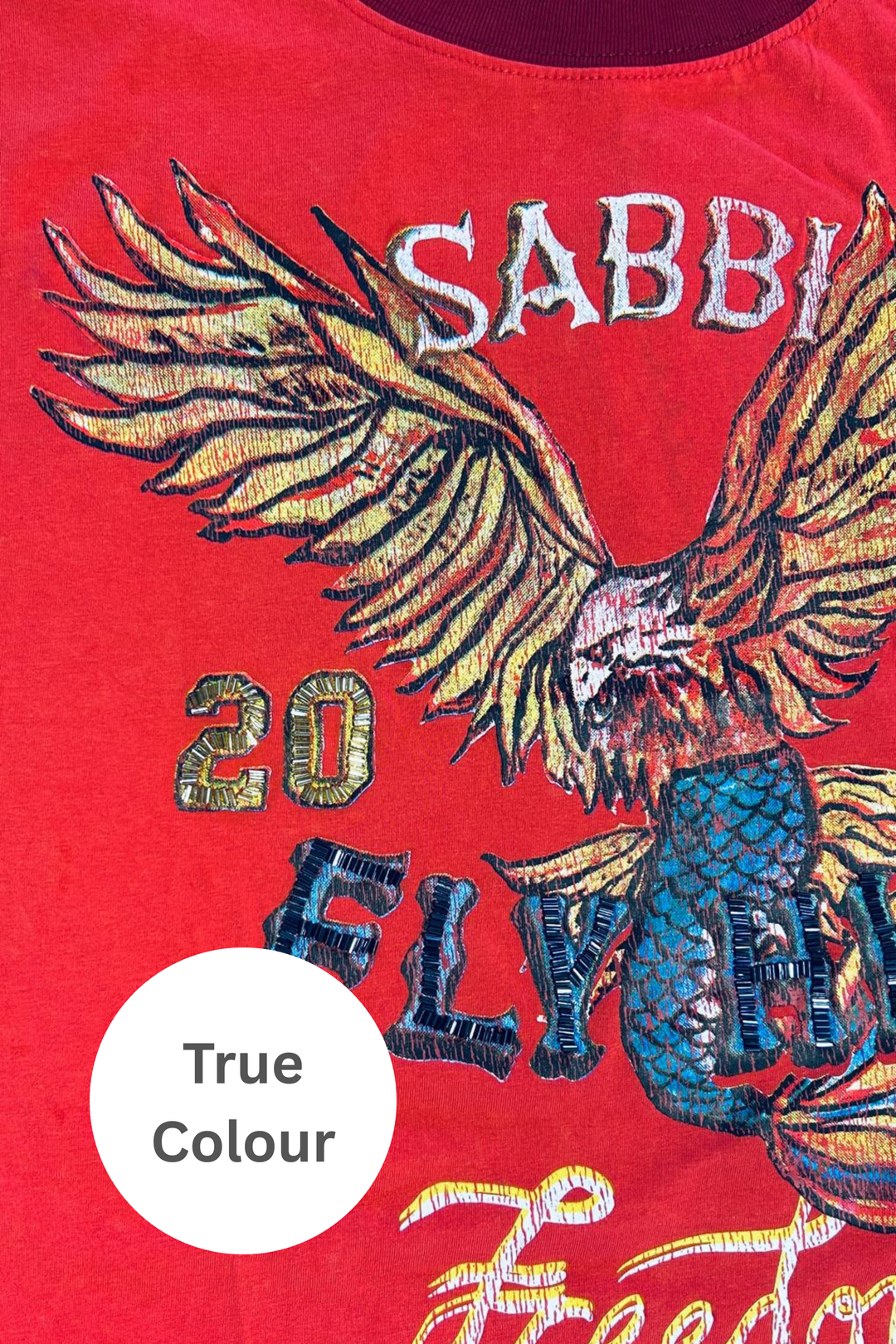 THE VERY OVERSIZED FLY HIGH TEE - RED