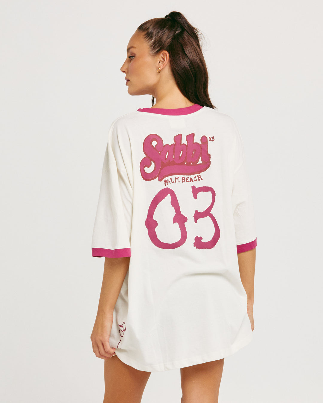 THE VERY OVERSIZED GREEN FLAG TEE - OFF WHITE