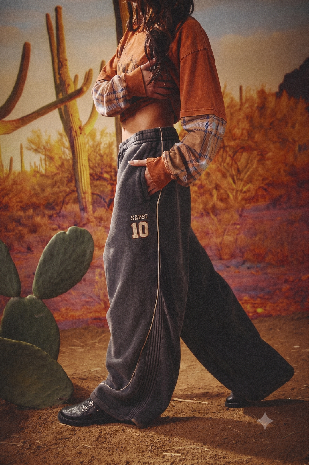 THE HAPPY CHAP WIDE LEG SWEAT PANTS