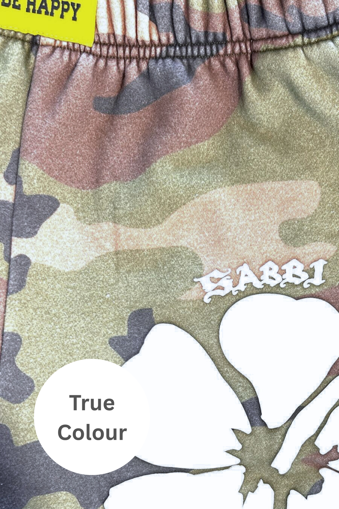 THE HAPPY HIBISCUS SHORTS - CAMO