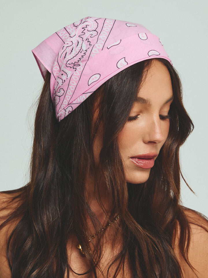 HEAD HUG BANDANA - PINK
