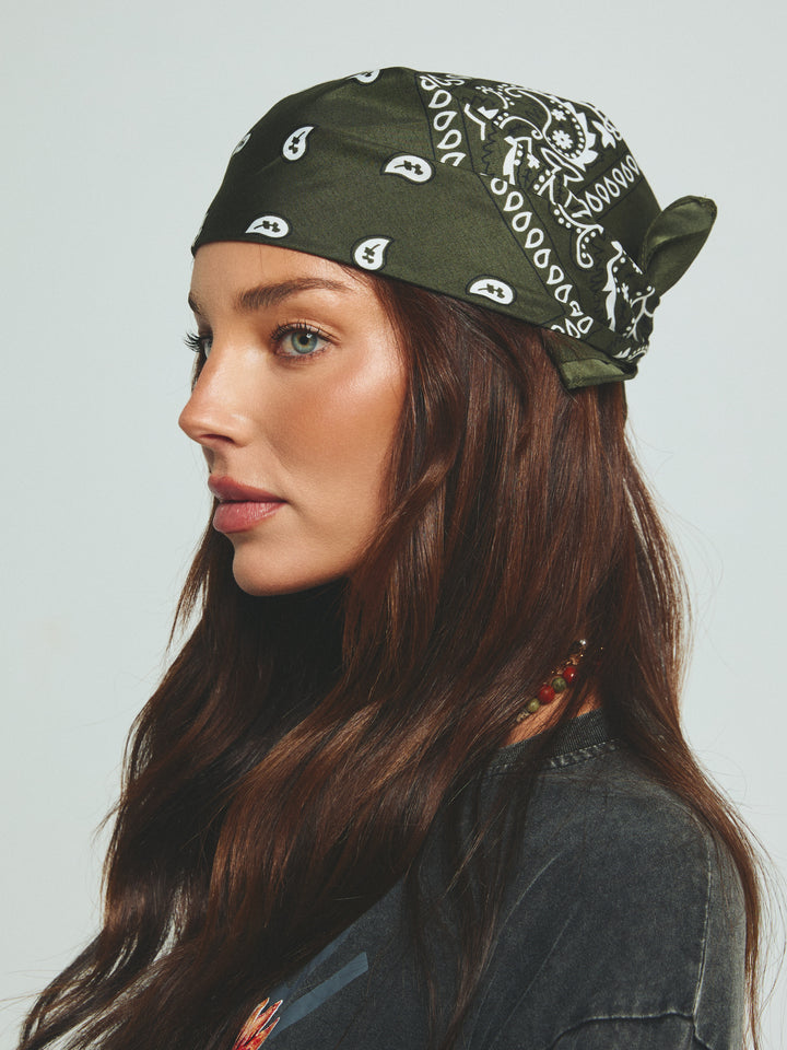 HEAD HUG BANDANA - ARMY GREEN