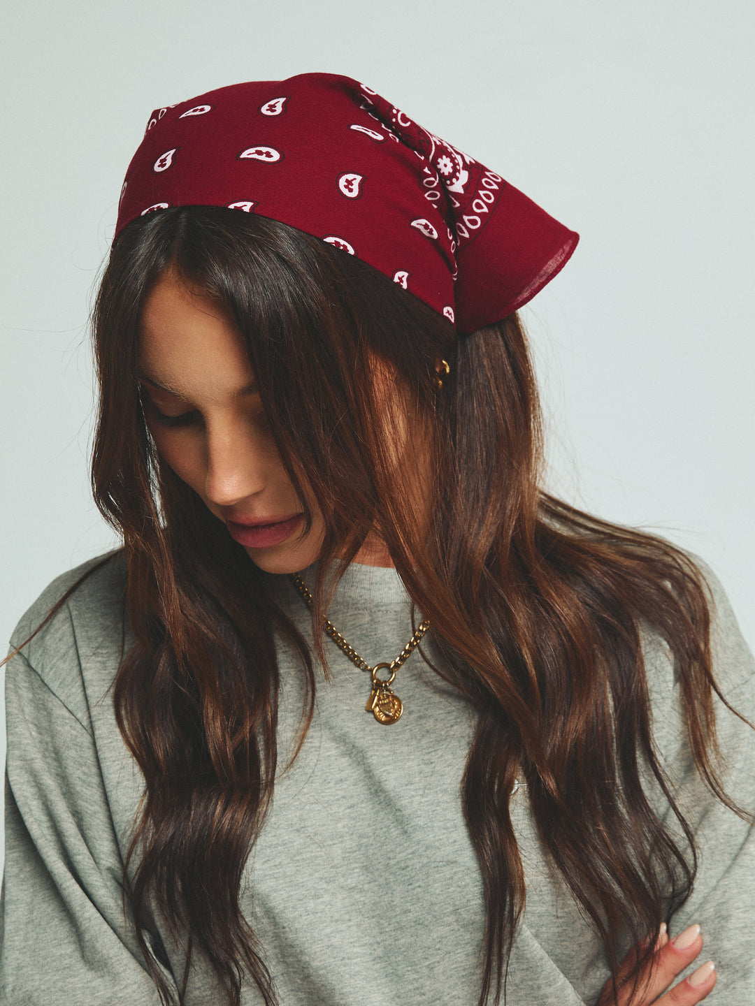 HEAD HUG BANDANA - BURGUNDY