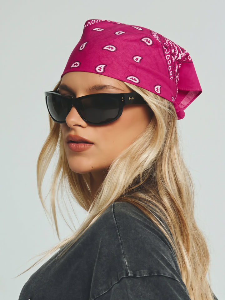 HEAD HUG BANDANA - HOT PINK