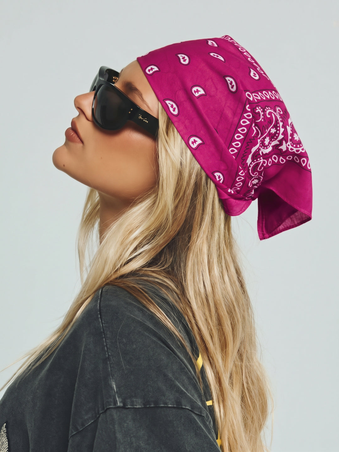HEAD HUG BANDANA - HOT PINK