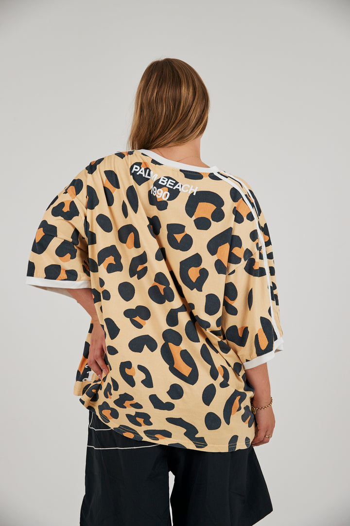 THE HIBISCUS TEE - LEOPARD