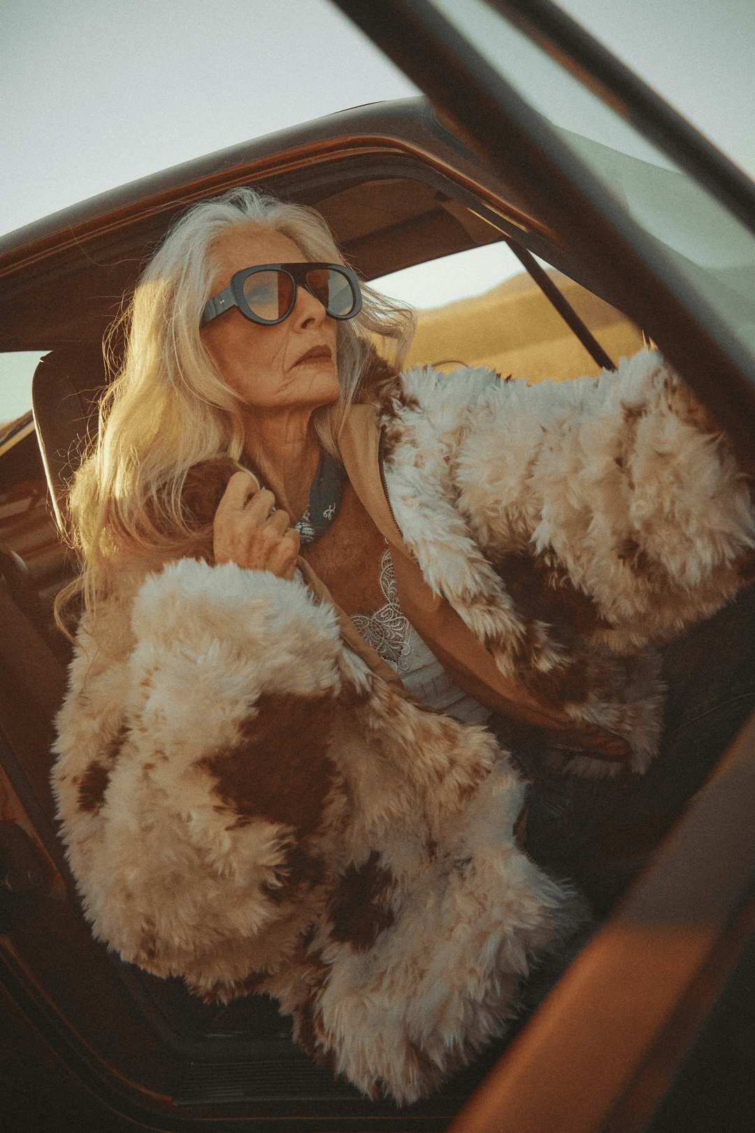 THE HOLY COW FAUX FUR JACKET