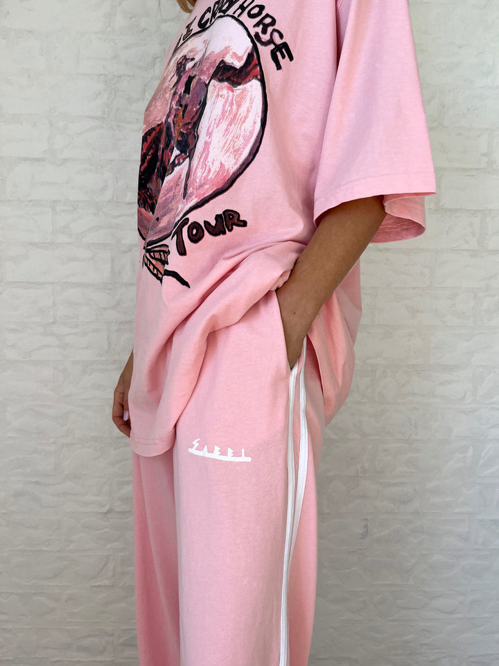 THE CHIDO PANTS - PINK CRAZY. HORSE